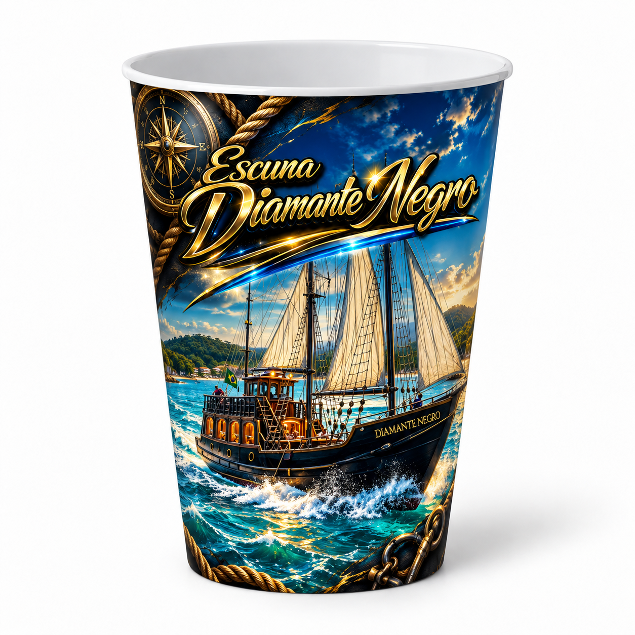 Copo Escuna Diamante Negro